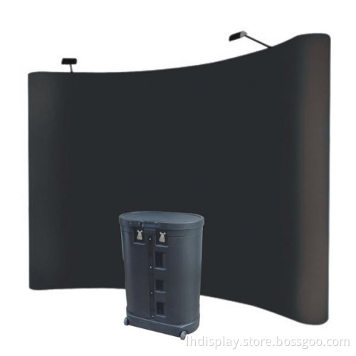 Fabric pop up display stand